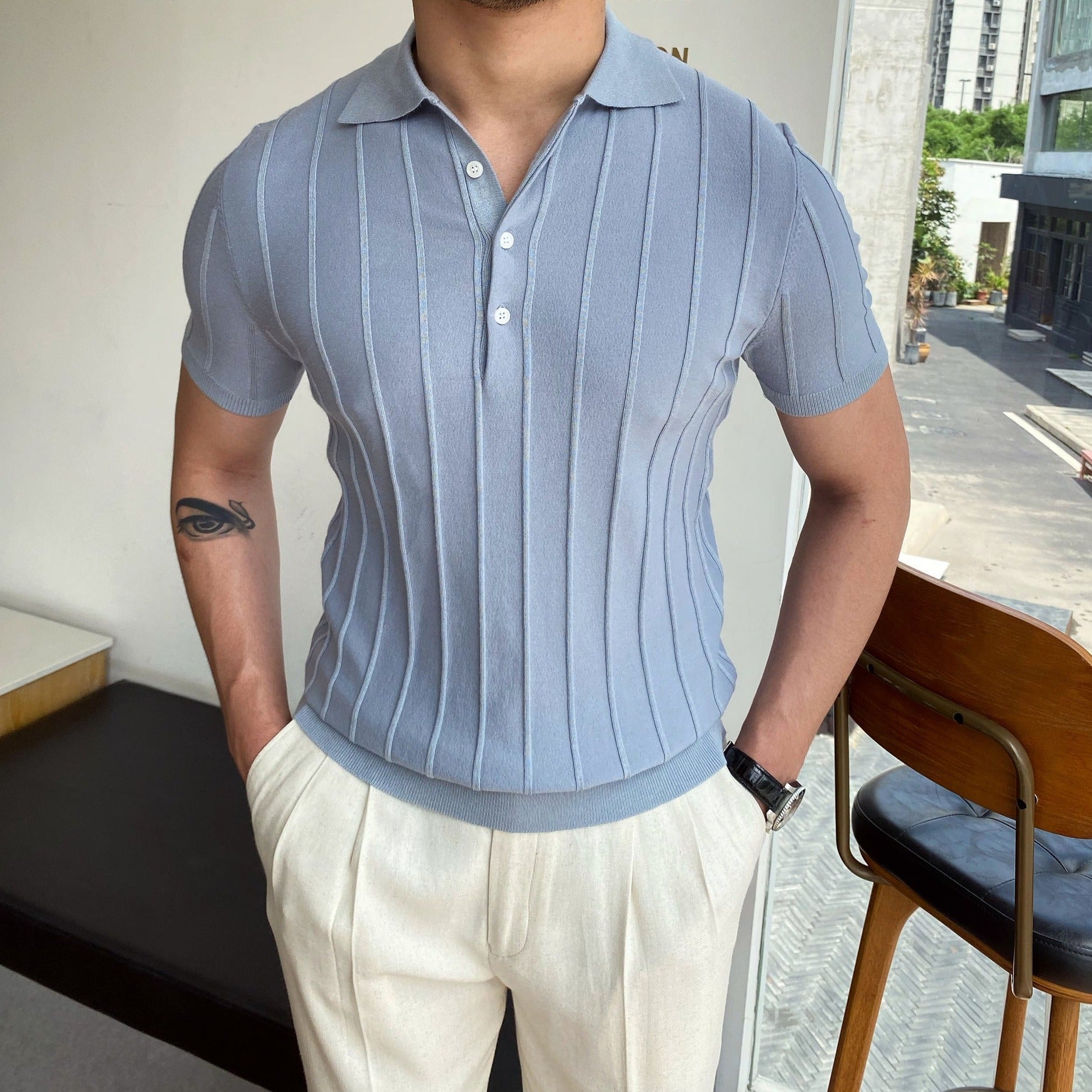 Pruhované polo tričko